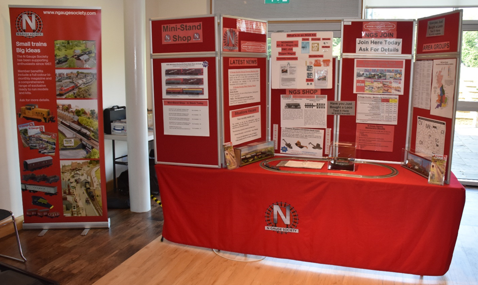 A general view of the N Gauge Society's mini display stand